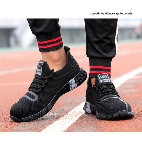 Men's Safety Shoes Steel Toe Work Sneakers  Lightweight - Picture 9 of 11